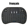 I8 Mini Wireless Keyboard 7 Color Backlit Russian French Spanish Portuguese Arabic 2.4G Air Mouse Remote for Android TV Box PC miniatura 10