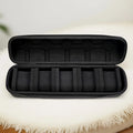 Estuche para 5 relojes | Organizador de viaje rígido con almohadillas interiores - Listo para regalar (Negro), apto para guardar relojes inteligentes. miniatura 3