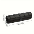Estuche para 5 relojes | Organizador de viaje rígido con almohadillas interiores - Listo para regalar (Negro), apto para guardar relojes inteligentes. miniatura 4